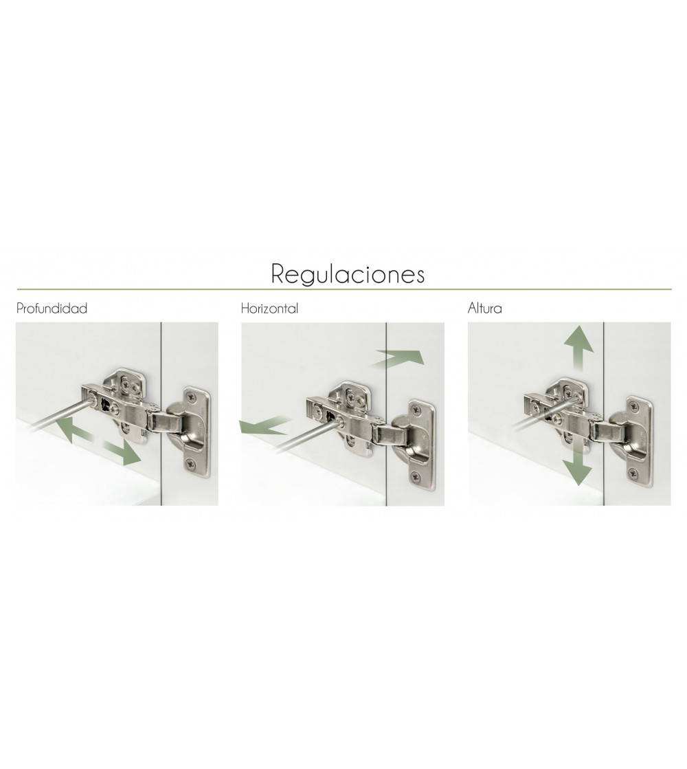 Bisagra Acodada 110º Clip-on Hidráulica + Base 3D |  AndaserStore OFERTA