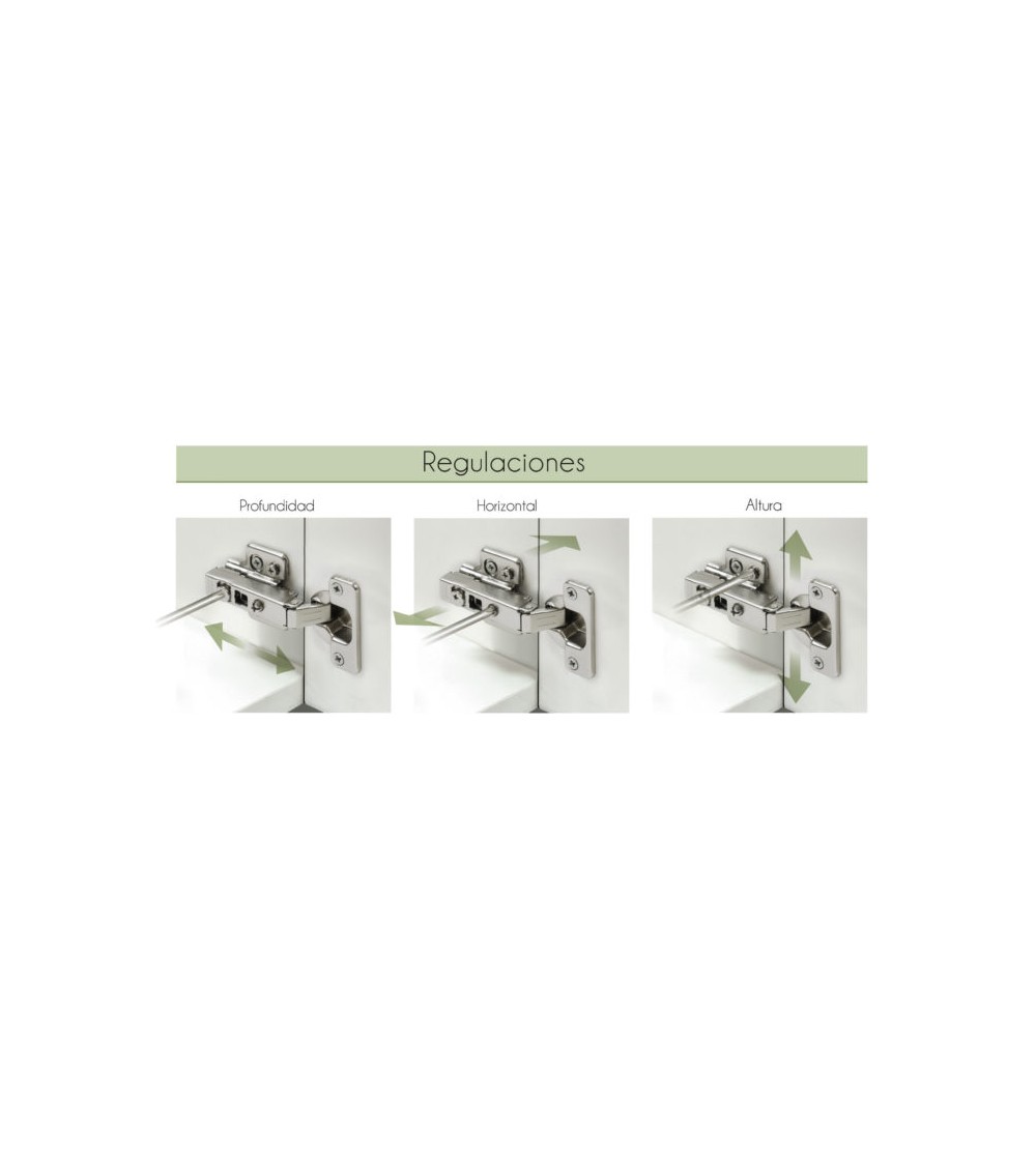 Bisagra 165º Clip-on + Base 3D | AndaserStore OFERTA