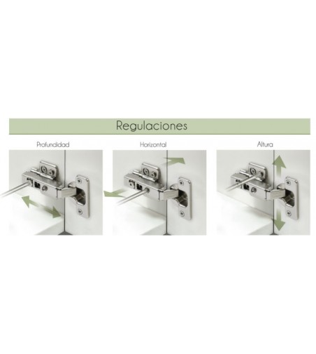 Bisagra 165º Clip-on + Base 3D | AndaserStore OFERTA