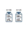 Pata Módulo Glamour H102/132 mm (Kit 4 unds) | AndaserStore OFERTA