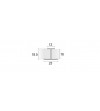 Perfil H Puertas Correderas Armario Blanco 16 mm | AndaserStore OFERTA
