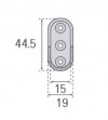 Soporte Lateral Tubo Hierro Cromado | AndaserStore OFERTA