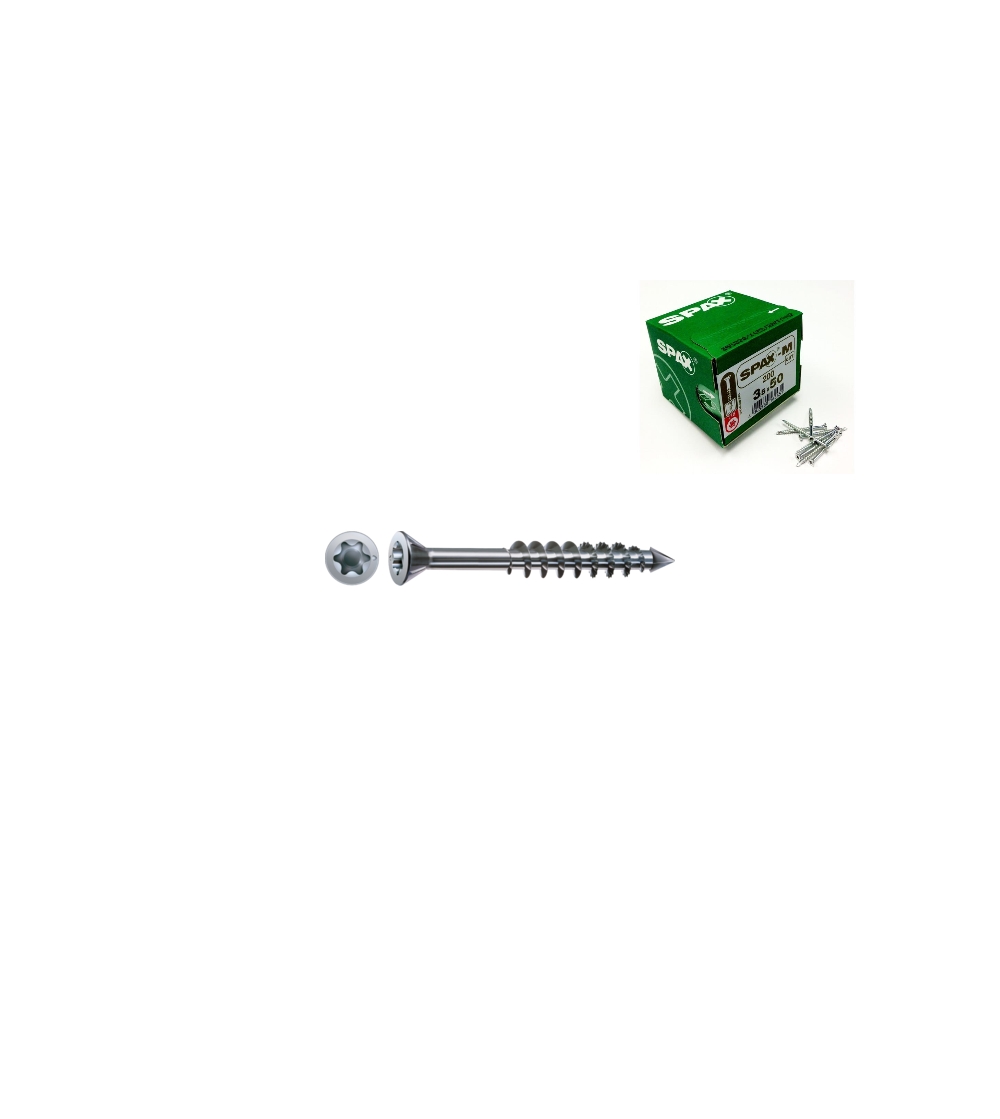 Tornillo Spax-M 4,0x60 Cabeza Plana Wirox 100 Und | AndaserStore OFERTA