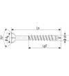 Tornillo Spax-M 4,0x60 Cabeza Plana Wirox 100 Und | AndaserStore OFERTA