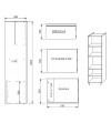 Kit Módulo Cocina Columna Horno/Micro Alt. 220 cm Blanco | AndaserStore OFERTA  OFERTA