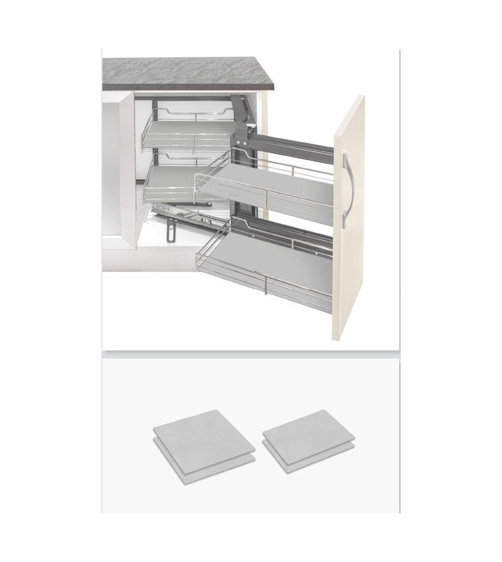 Set 4 Bases para Mecanismo de Rincón Extraíble Parcial | AndaserStore OFERTA