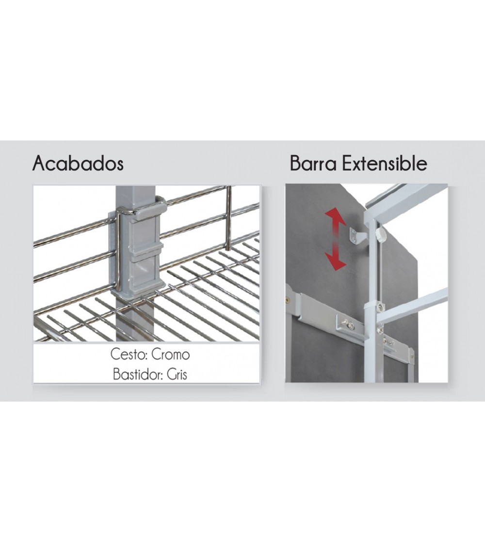 Columna Extraíble 4 Cestos Alt. 125-157 cm | AndaserStore OFERTA OFERTA