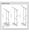 Columna Extraíble 4 Cestos Alt. 125-157 cm | AndaserStore OFERTA OFERTA