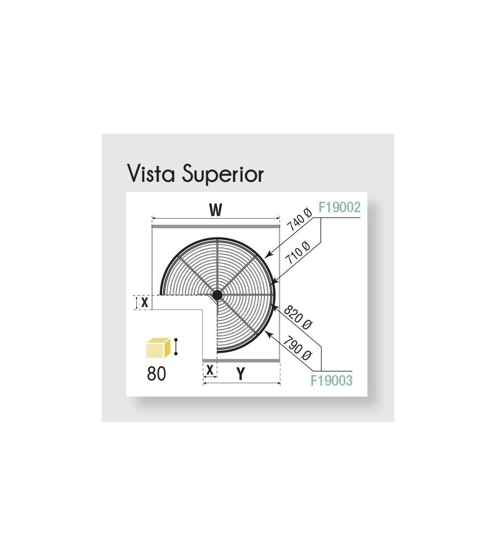 Juego Bandejas Giratorias 270º | AndaserStore OFERTA