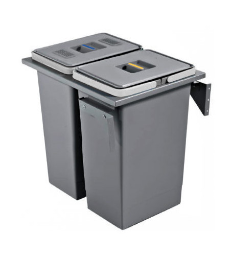 Contenedor Resíduos Square 24 + 24 litros | AndaserStore OFERTA