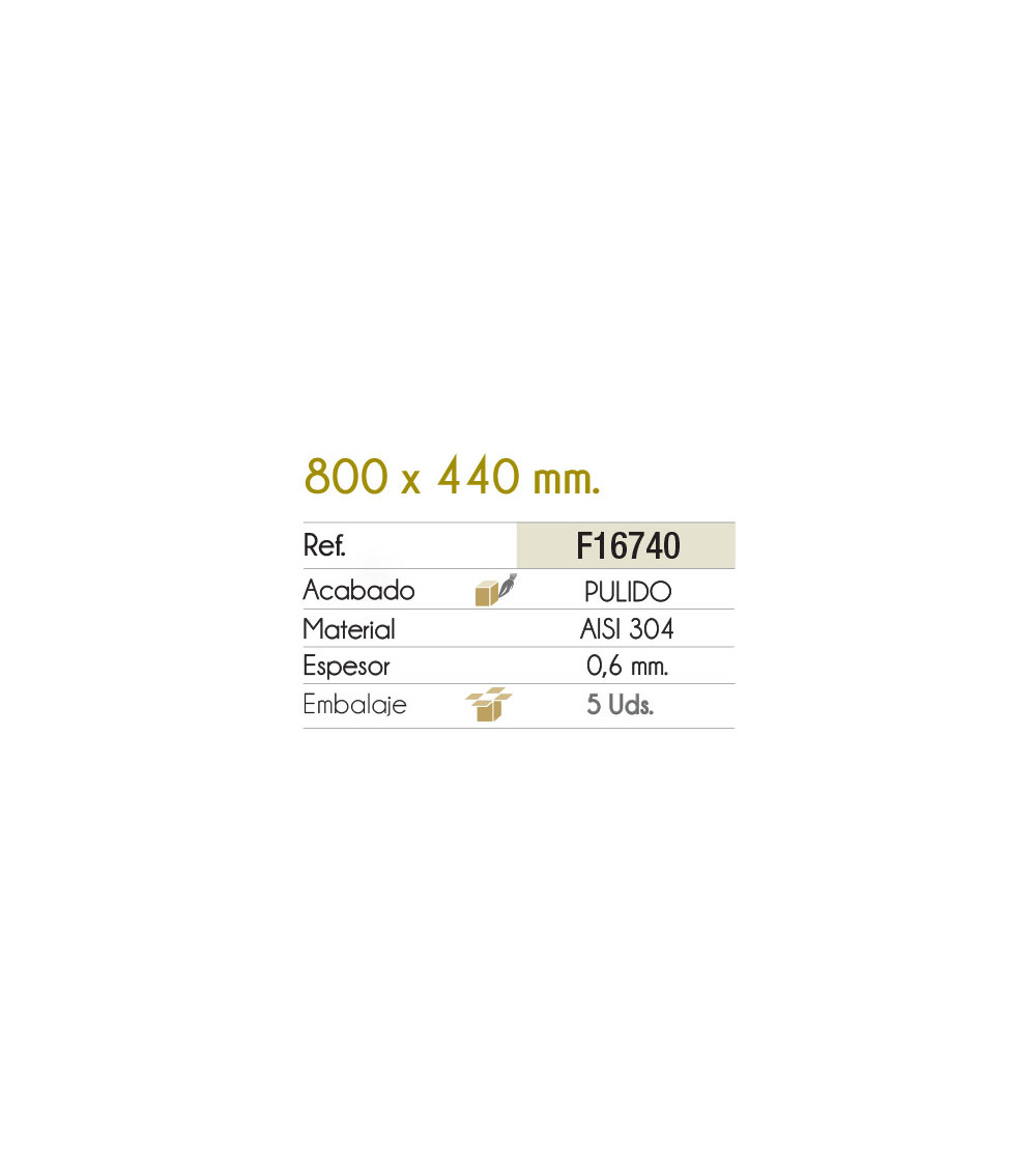 Fregadero Cocina Acero Inox Serie Dublín 80x44 cm | AndaserStore OFERTA