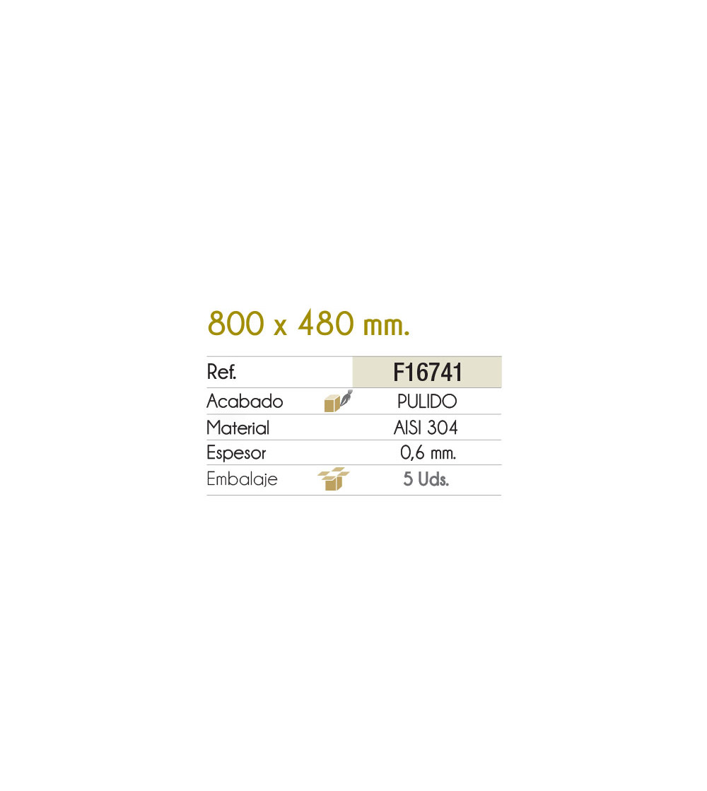 Fregadero Cocina Acero Inox Serie Dublín 80x48 cm | AndaserStore OFERTA