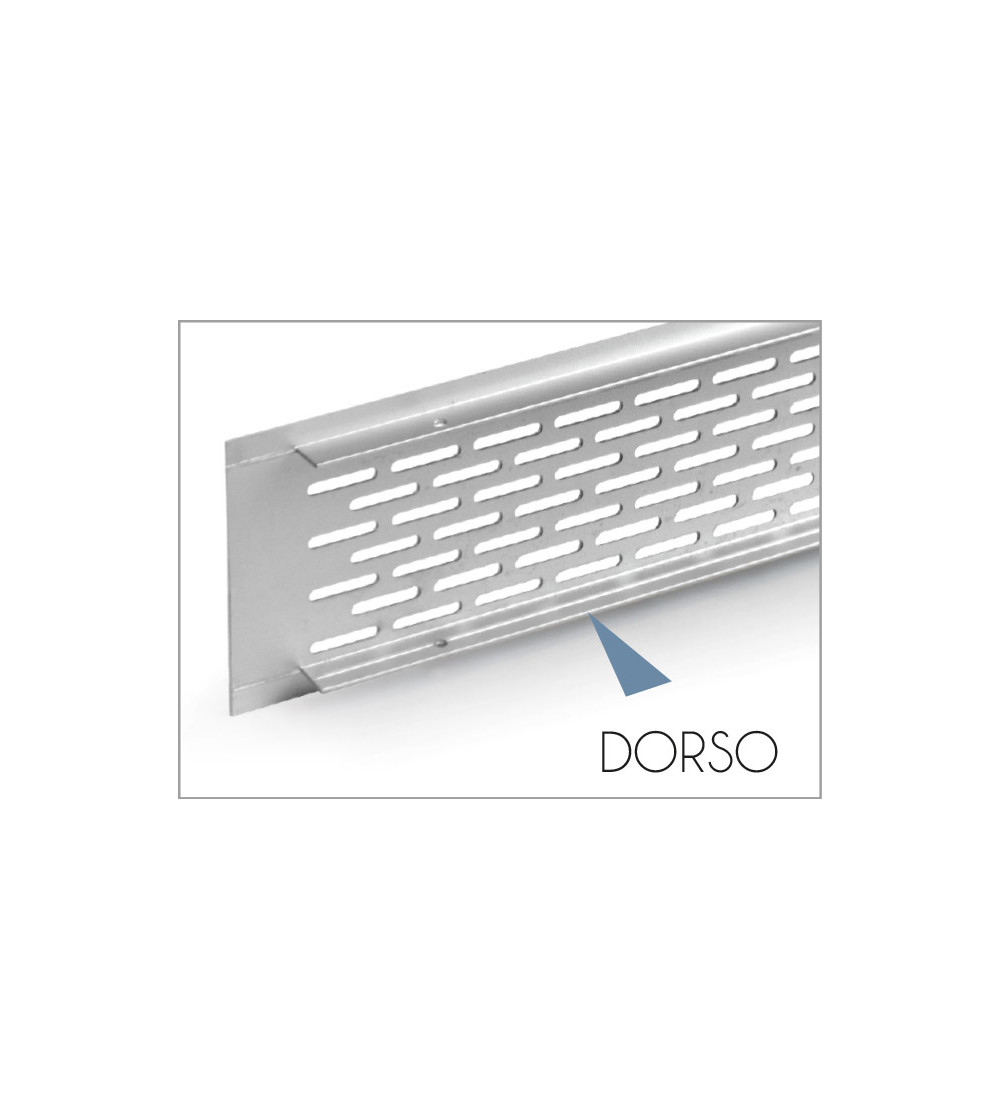 Rejilla de Ventilación para Zócalos 45 cm - Plata Mate | AndaserStore OFERTA