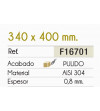 Fregadero Cocina Acero NEGRO Serie Roma 34x40 cm | AndaserStore OFERTA