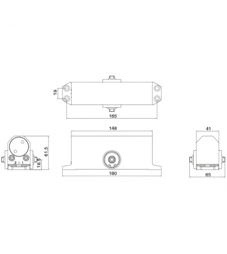 Cierrapuertas CTB76 Sin Retenedor Plata Mate | AndaserStore OFERTA
