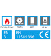 Cierrapuertas CTB76 Sin Retenedor Plata Mate | AndaserStore OFERTA