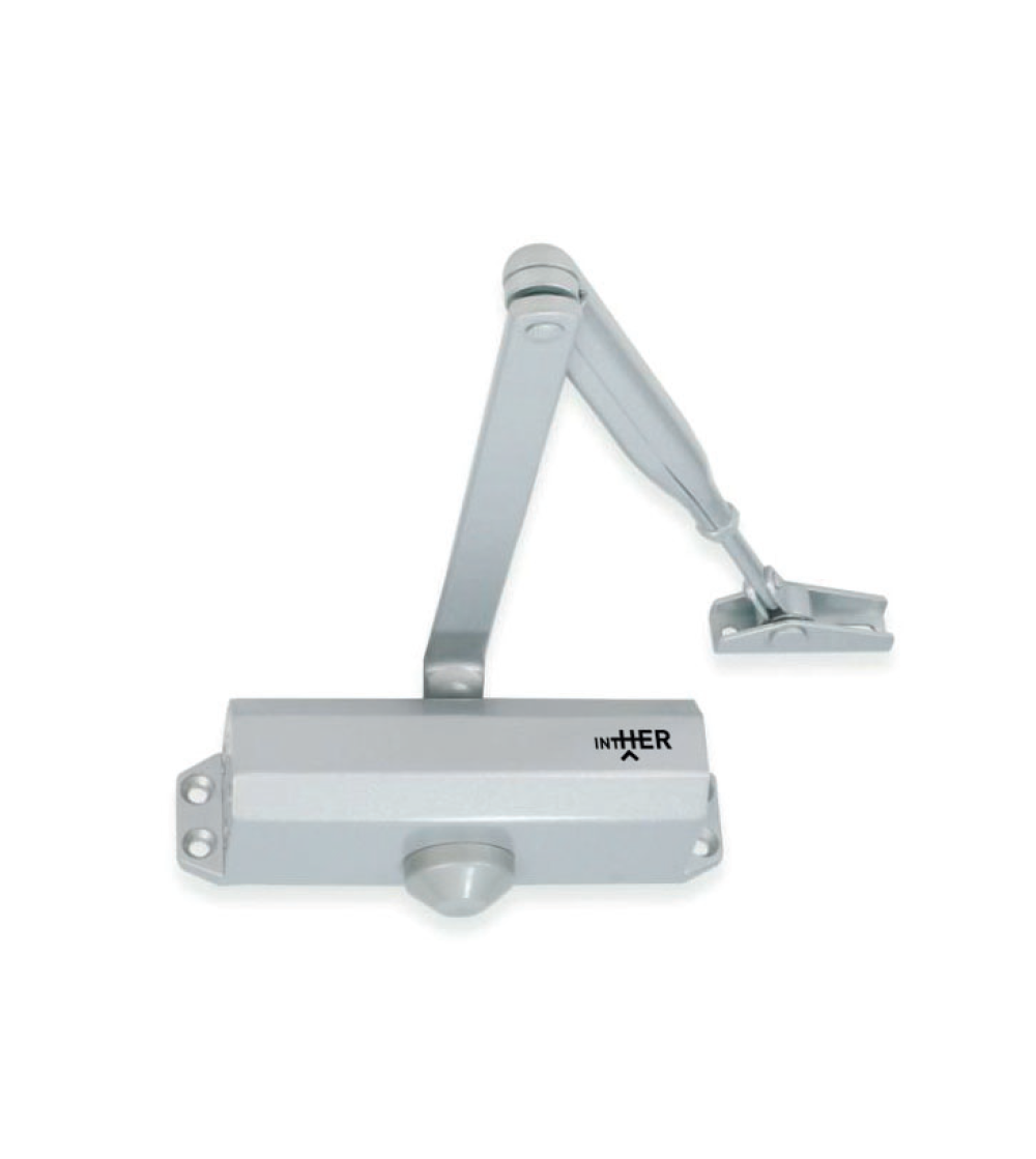 Cierrapuertas CTB76 Sin Retenedor Plata Mate | AndaserStore OFERTA