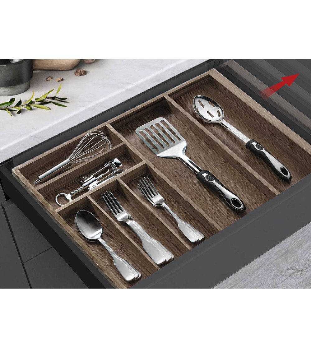 Cubertero de Madera Extensible Nogal 400/600 mm | AndaserStore OFERTA