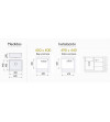 Fregadero Cocina Acero NEGRO Serie Berlín 45x40 cm | AndaserStore OFERTA