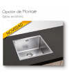 Fregadero Cocina Acero NEGRO Serie Berlín 50x40 cm | AndaserStore OFERTA