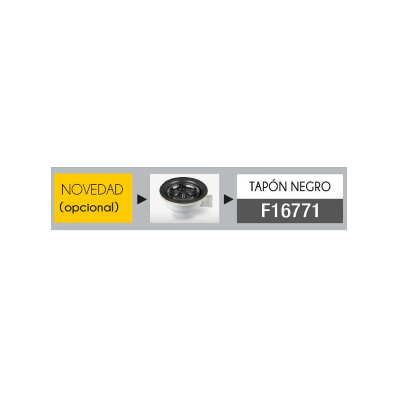 Fregadero Cocina Acero NEGRO Serie Berlín 50x40 cm | AndaserStore OFERTA