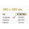 Fregadero Cocina Acero NEGRO Mod. Zurich 38x38 cm | AndaserStore OFERTA