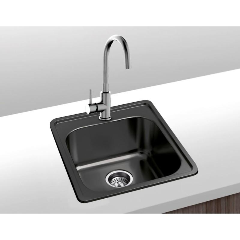 Fregadero Cocina Acero NEGRO Mod. Zurich 38x38 cm | AndaserStore OFERTA