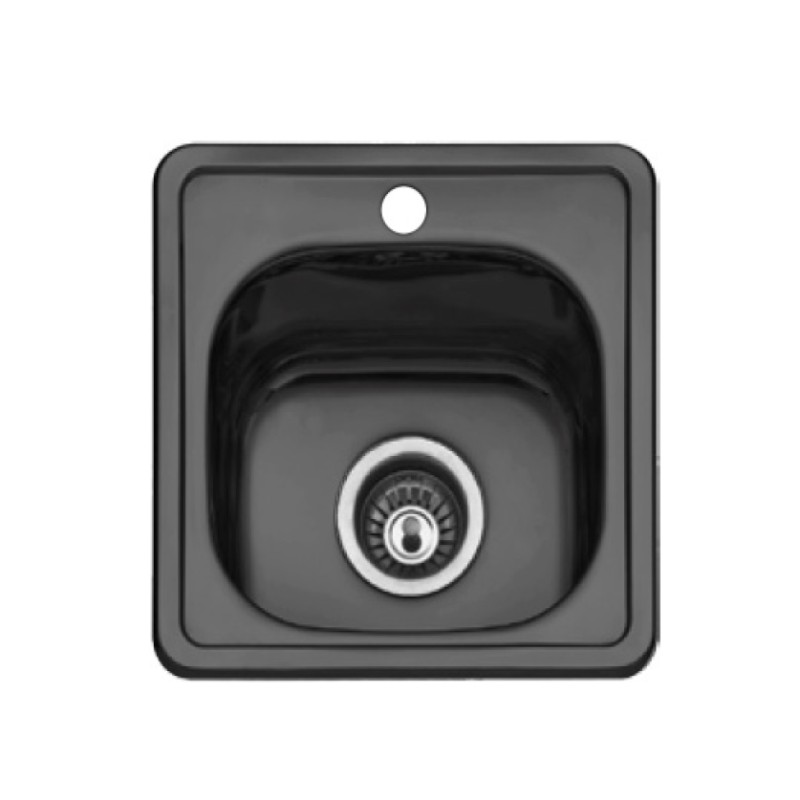 Fregadero Cocina Acero NEGRO Mod. Zurich 38x38 cm | AndaserStore OFERTA