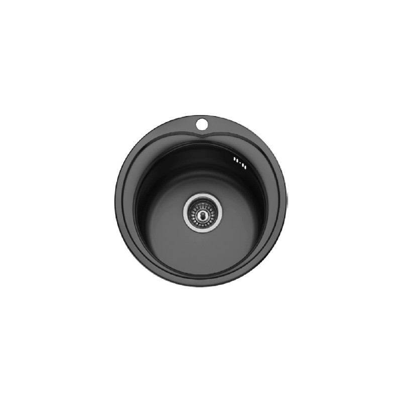 Fregadero Cocina Acero NEGRO Mod. Estambul 49 cm Diámetro | AndaserStore OFERTA