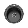 Fregadero Cocina Acero NEGRO Mod. Estambul 49 cm Diámetro | AndaserStore OFERTA