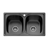 Fregadero Cocina Acero NEGRO Serie Dublín 80x44 cm | AndaserStore OFERTA