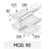 Mecanismo Rincón Extraíble Mod.90 NEO System Blanco | AndaserStore OFERTA