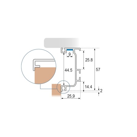 Perfil "L" Sistema Horizontal Chef GOLA | AndaserStore OFERTA