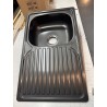 Fregadero Cocina Acero NEGRO Serie Dublín 80x44 cm | AndaserStore OFERTA